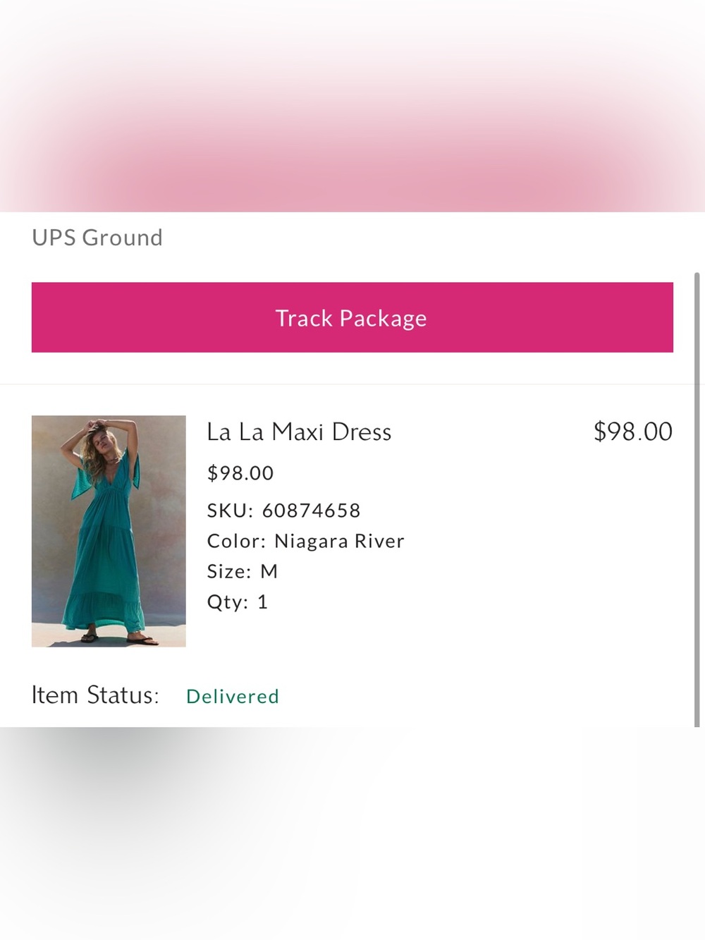 Free People La La Maxi Dress in Niagara River Teal NWT
